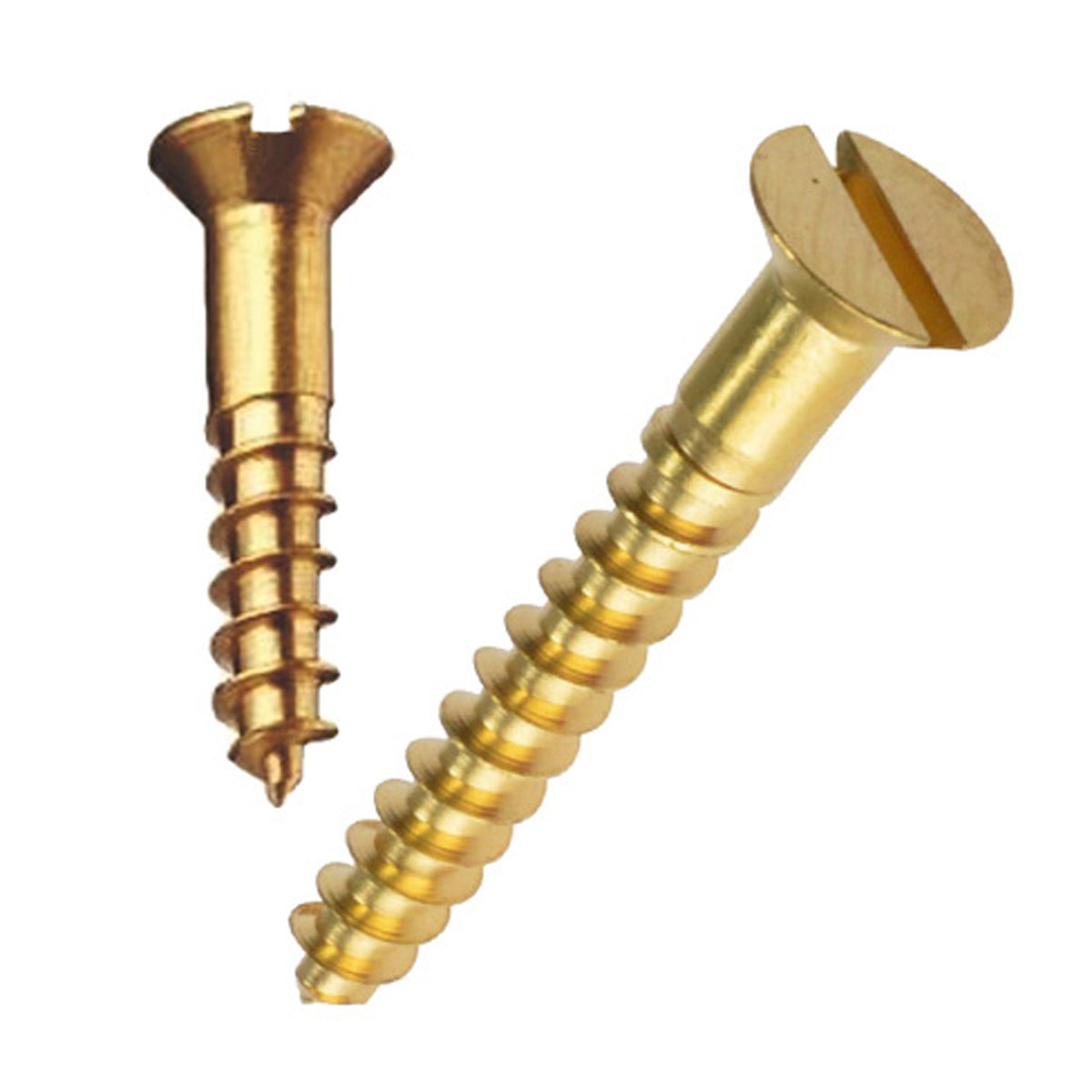 Brass Woodscrews -Countersunk (Sold as singles)