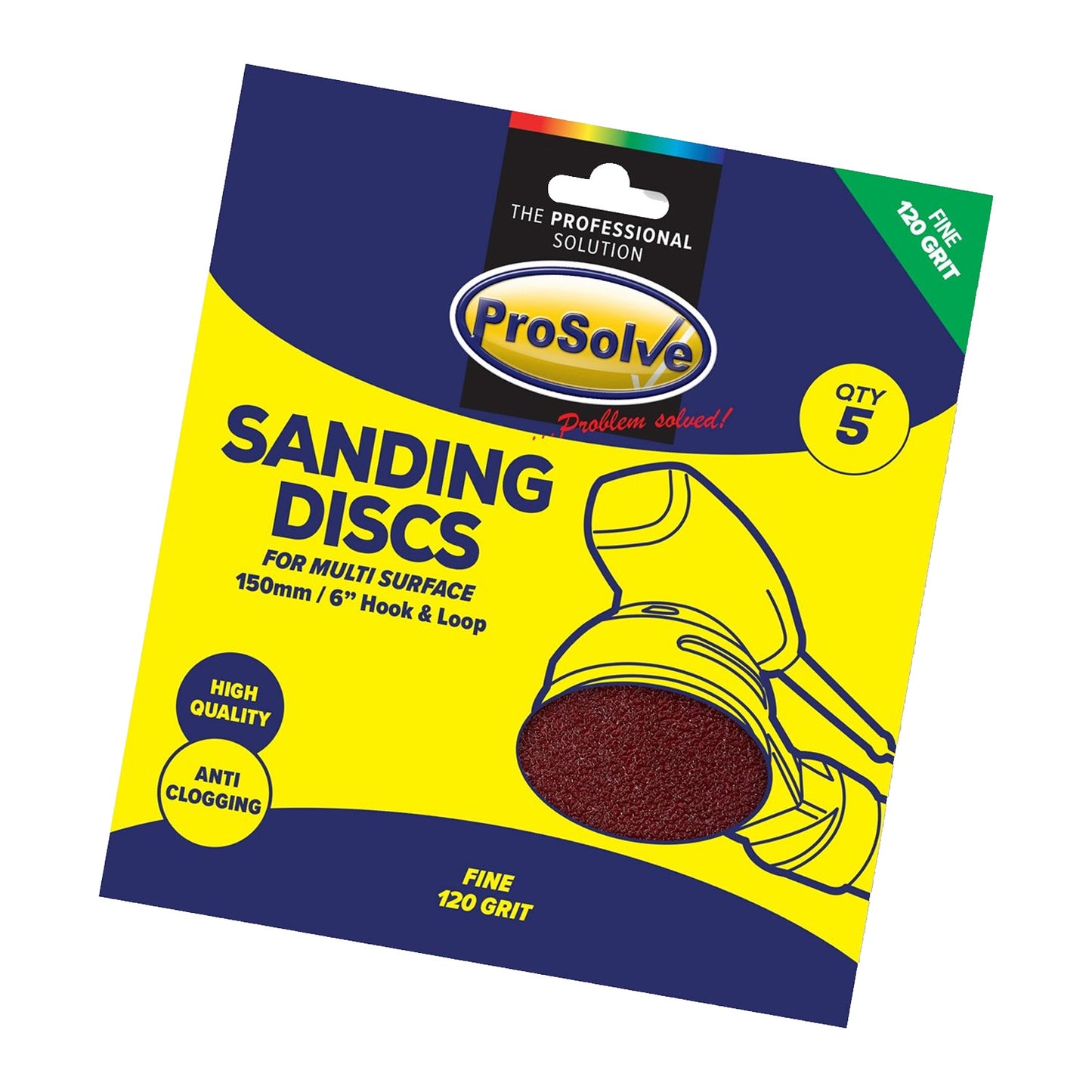 Sanding Disc -Hook & Loop (Pack of 5)