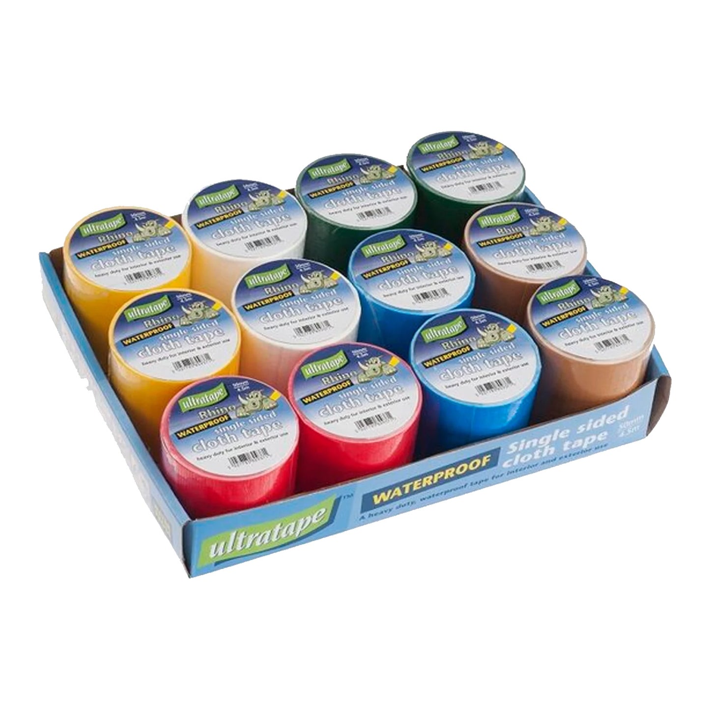 Single Sided Cloth Tape 12pk (50mm x 4.5m)