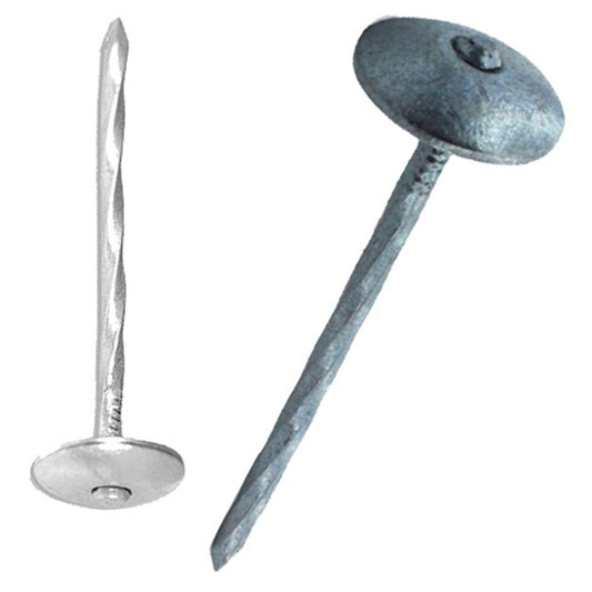 Galvanised Spring Head Roofing Nails (Packs)