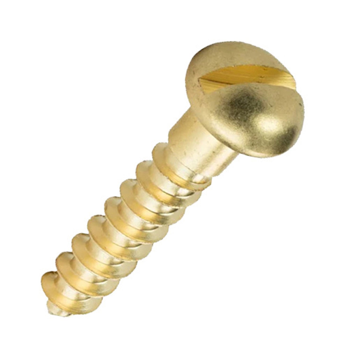 Brass Woodscrews -Round Head (Sold as singles)