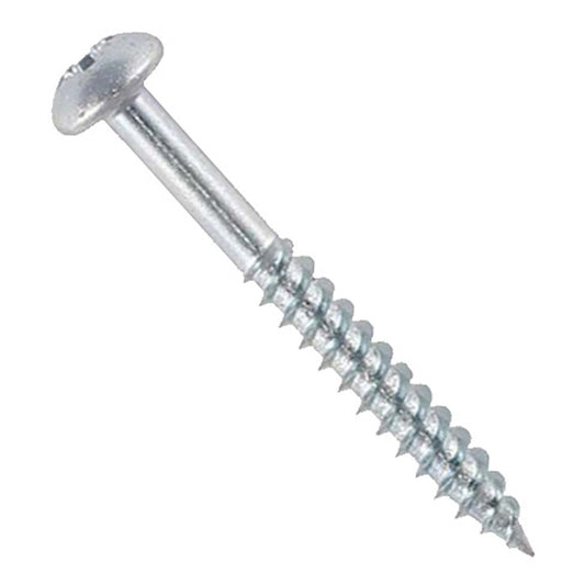 Pozi Round Head Twinthread Woodscrews ZP (Sold as singles)