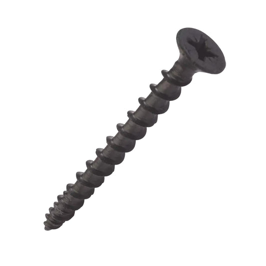 Pozi Countersunk Woodscrews - Black (Sold as singles)