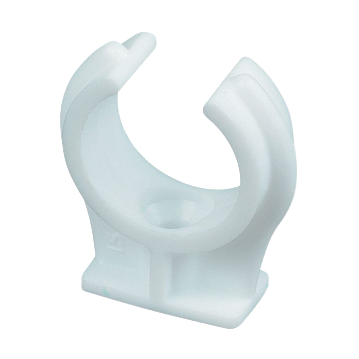 White Push-in Pipe Clip