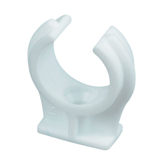 White Push-in Pipe Clip