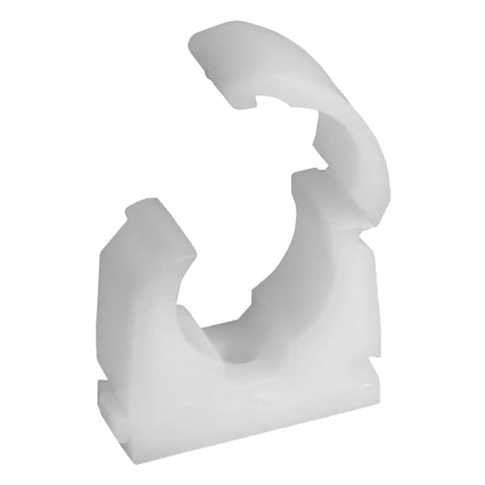 White Snap Lid Pipe Clip