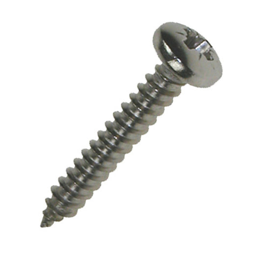 Pan Head Self Tapping Screws Zinc Plated (Sold as singles)