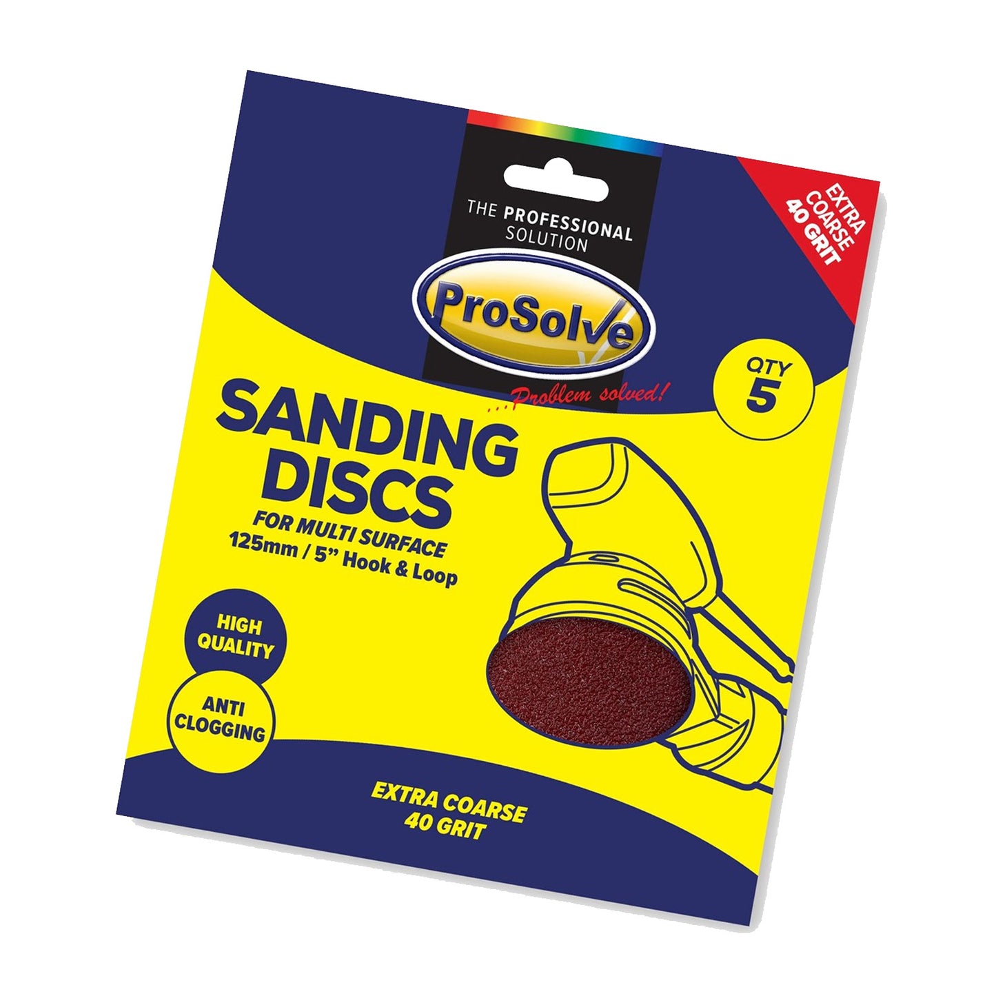 Sanding Disc -Hook & Loop (Pack of 5)