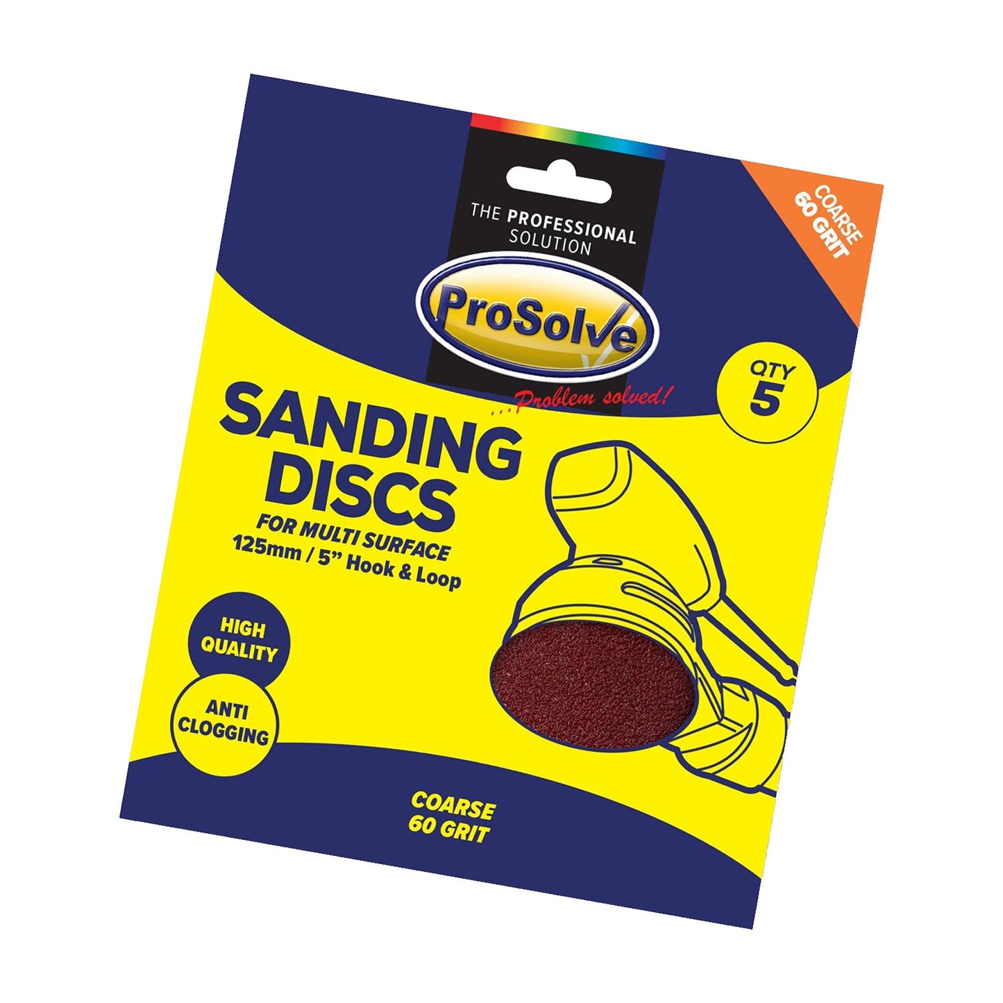 Sanding Disc -Hook & Loop (Pack of 5)