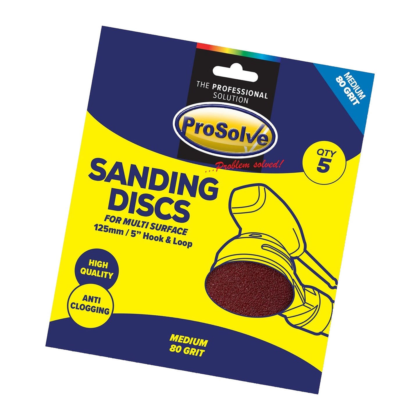 Sanding Disc -Hook & Loop (Pack of 5)