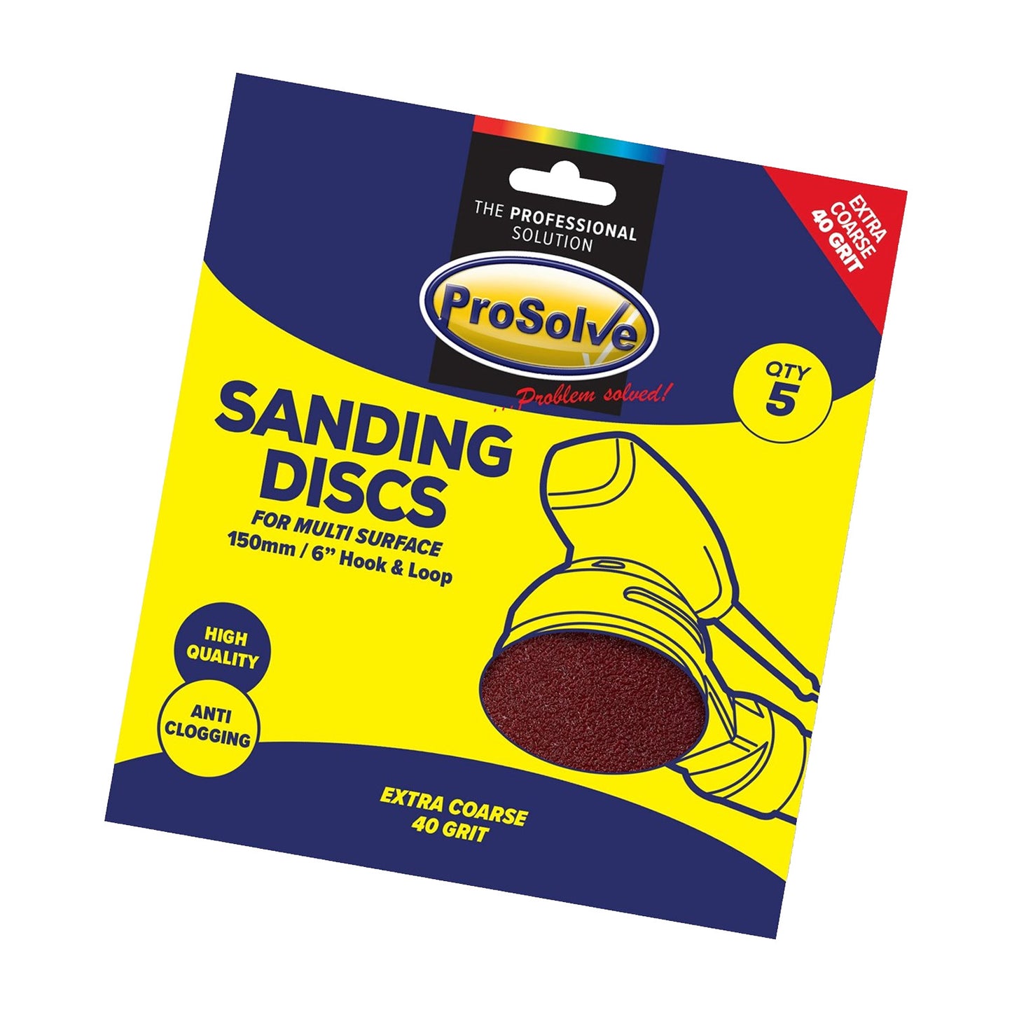 Sanding Disc -Hook & Loop (Pack of 5)