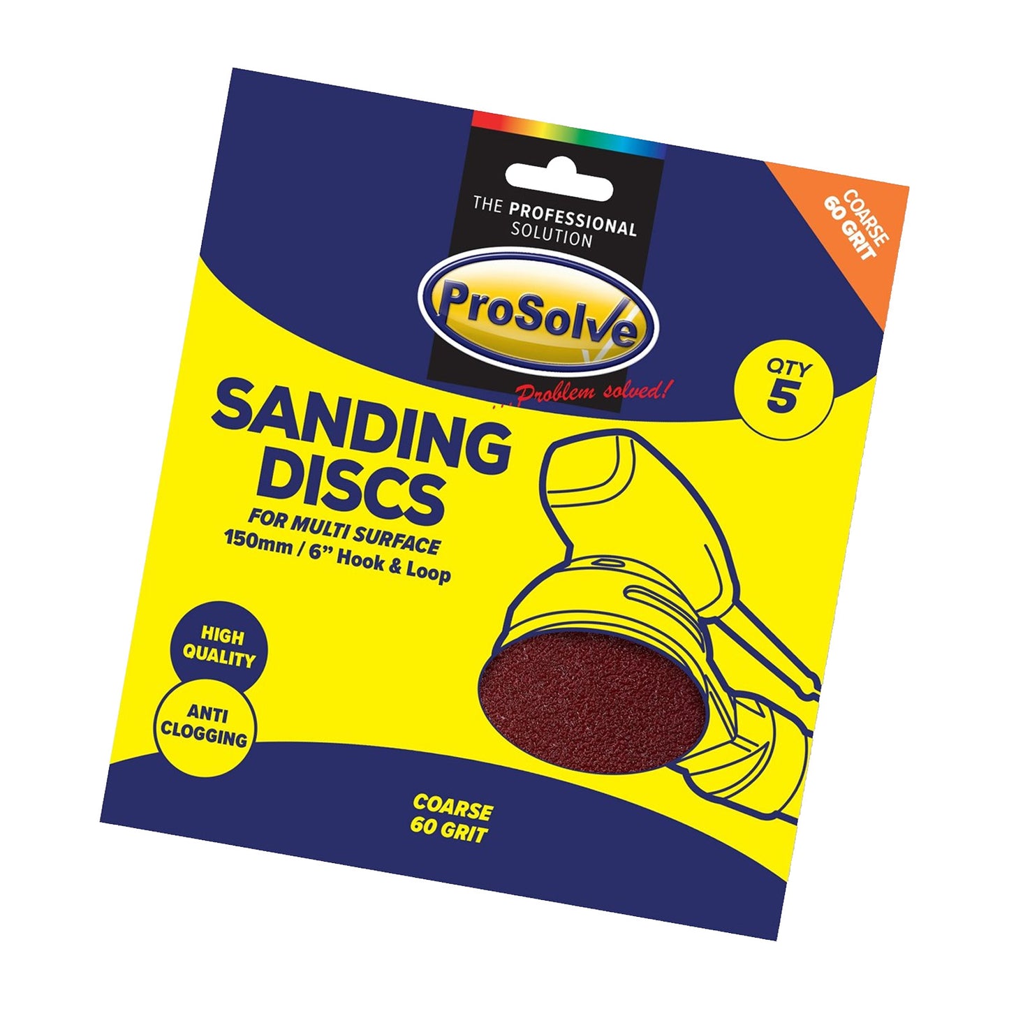 Sanding Disc -Hook & Loop (Pack of 5)