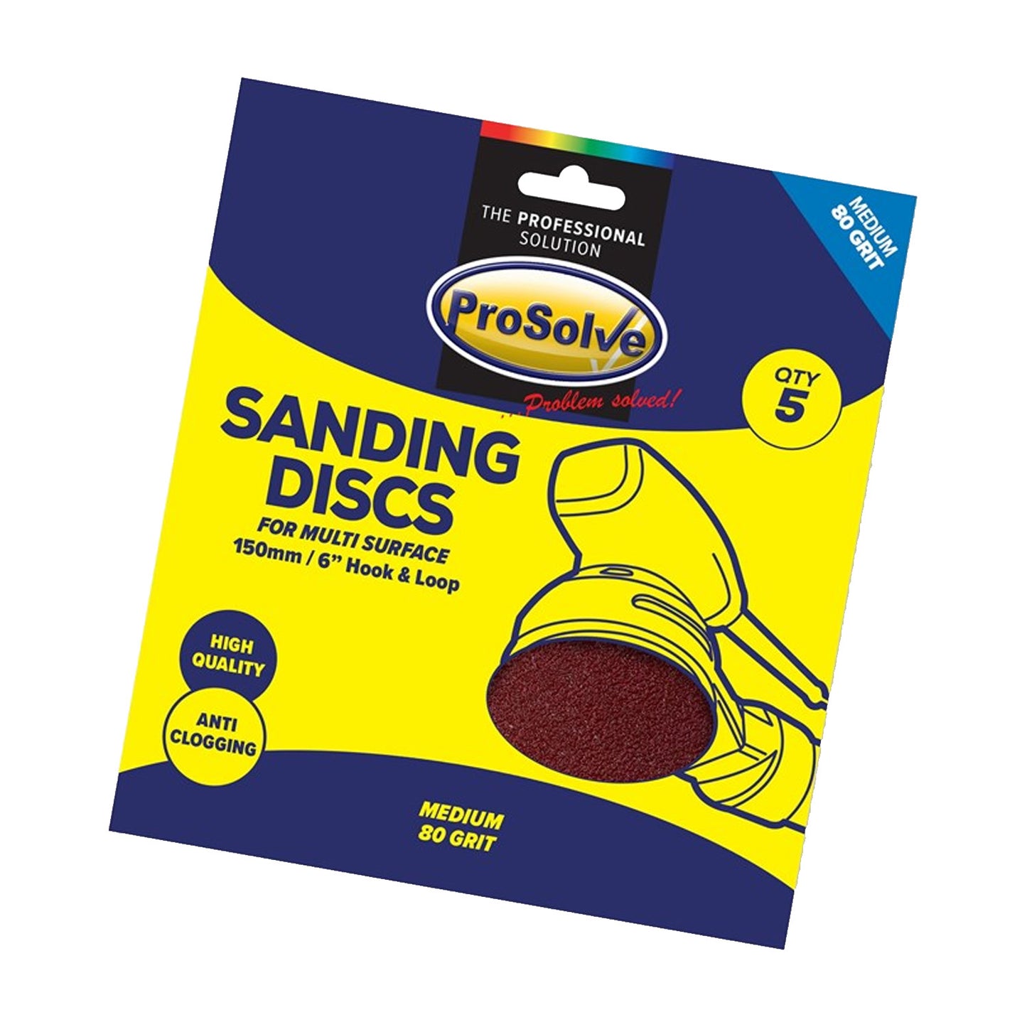 Sanding Disc -Hook & Loop (Pack of 5)