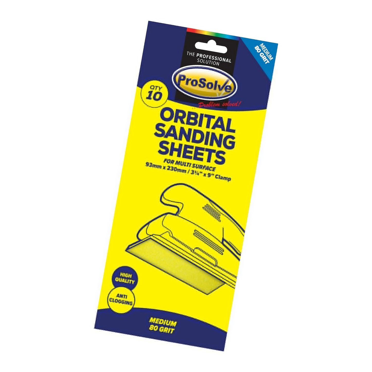 Sanding Sheet - Clamp Pk 10 (93x230mm)