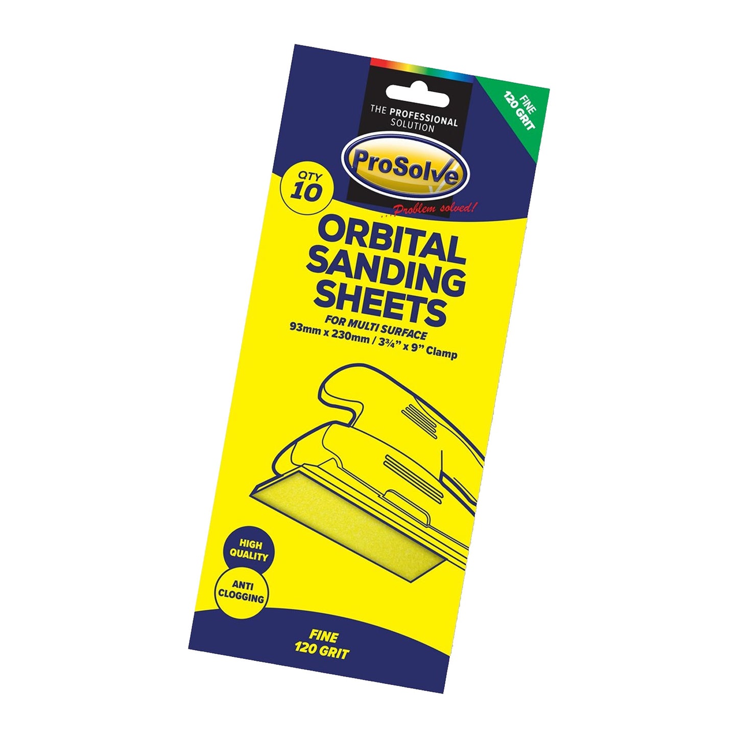 Sanding Sheet - Clamp Pk 10 (93x230mm)