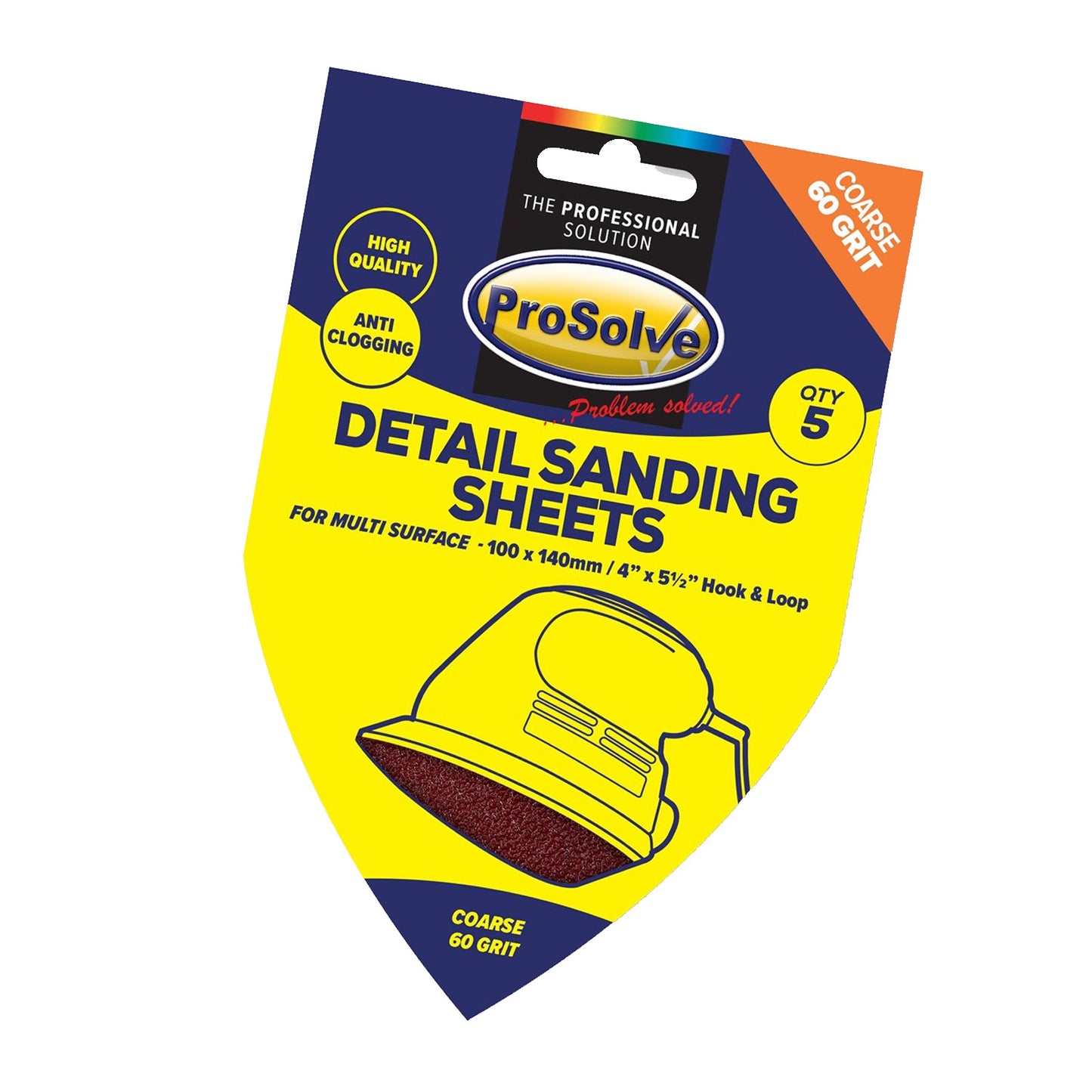 Delta Sanding Pad Pk 5 (100x140mm)