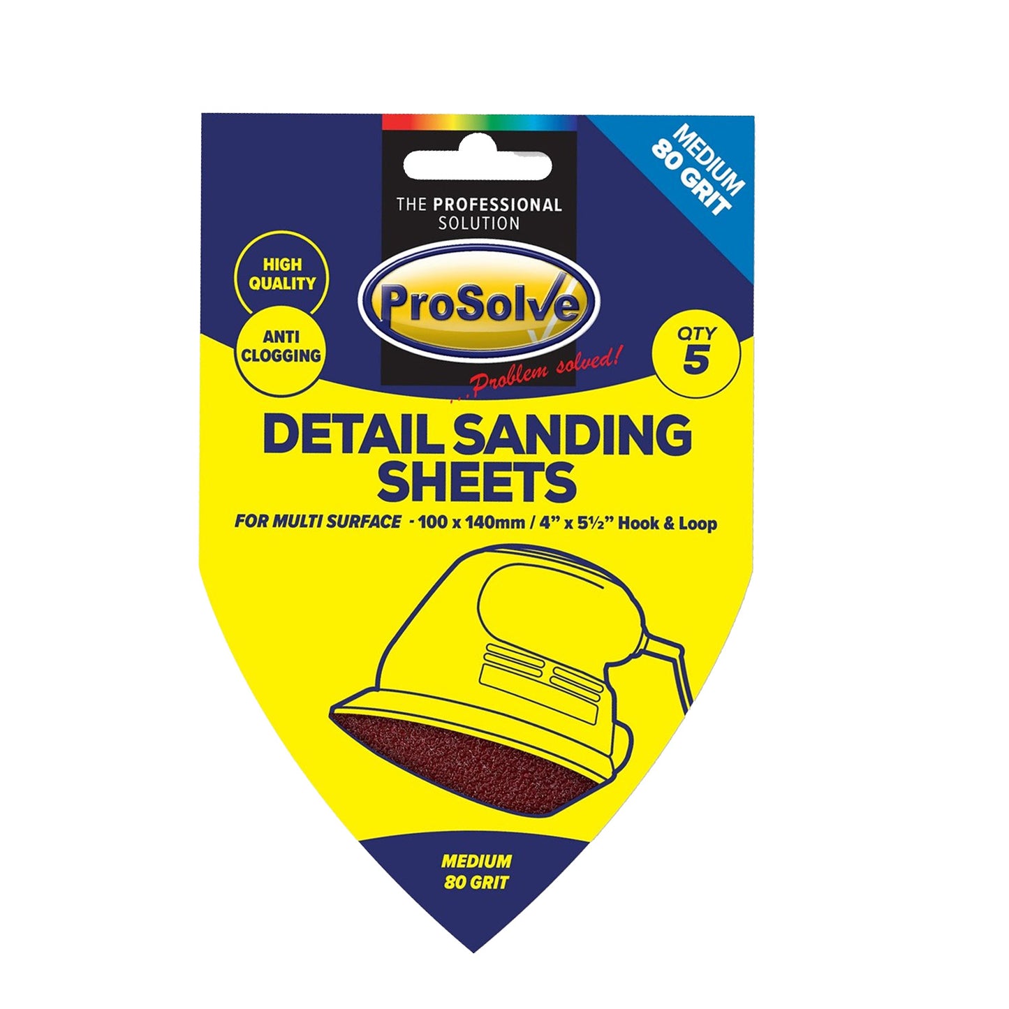 Delta Sanding Pad Pk 5 (100x140mm)