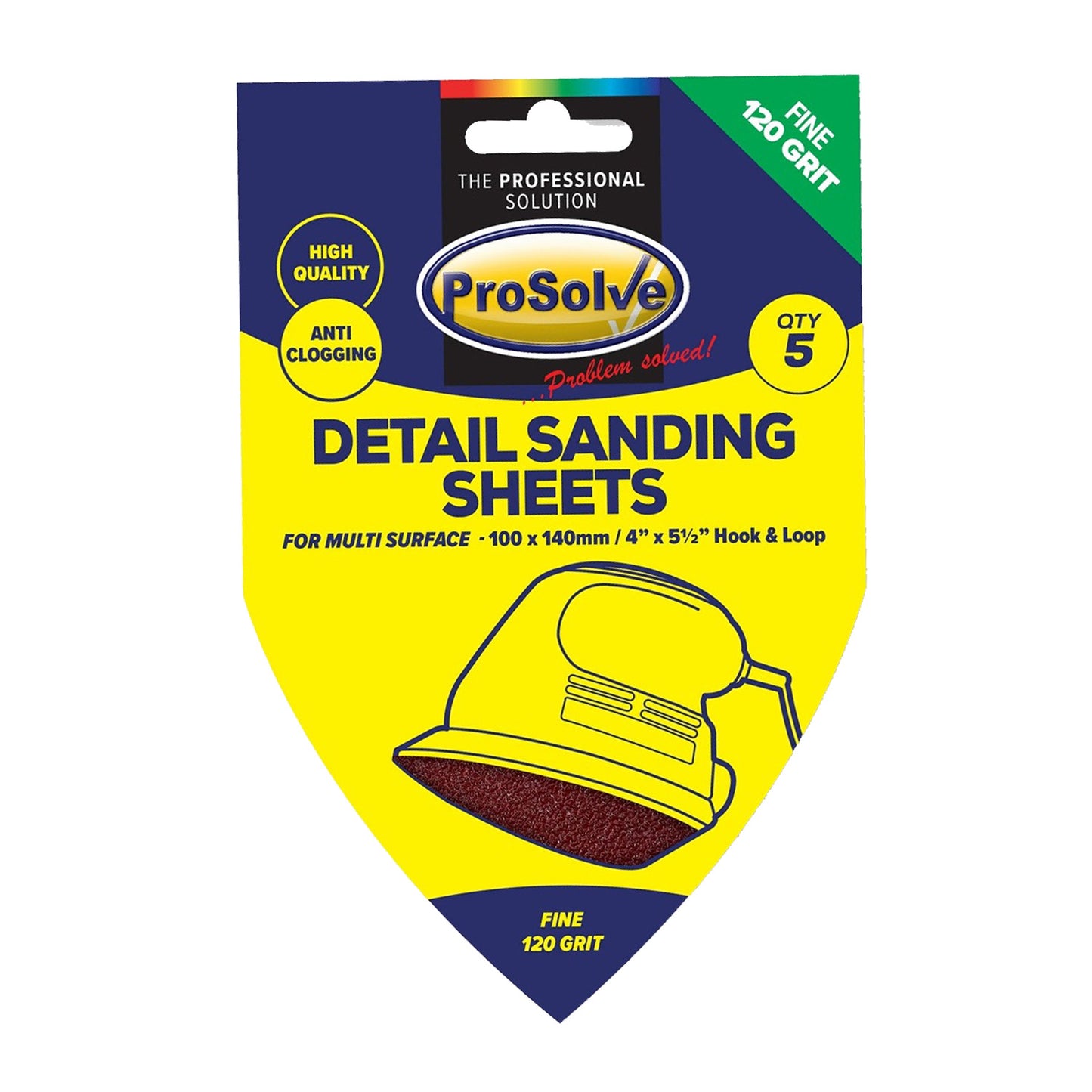 Delta Sanding Pad Pk 5 (100x140mm)