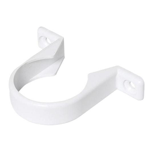 White Pipe Clip