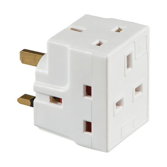 3 Way Fused Adaptor (13amp)