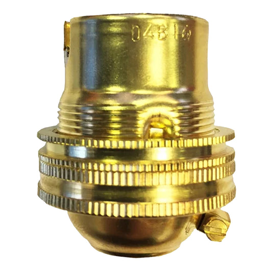 Brass Lampholder 1/2" with Earth
